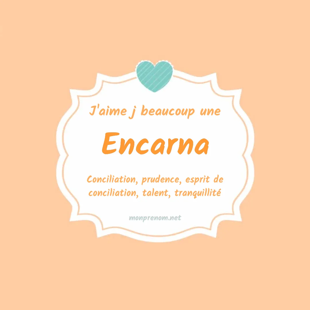 J'aime beaucoup Encarna