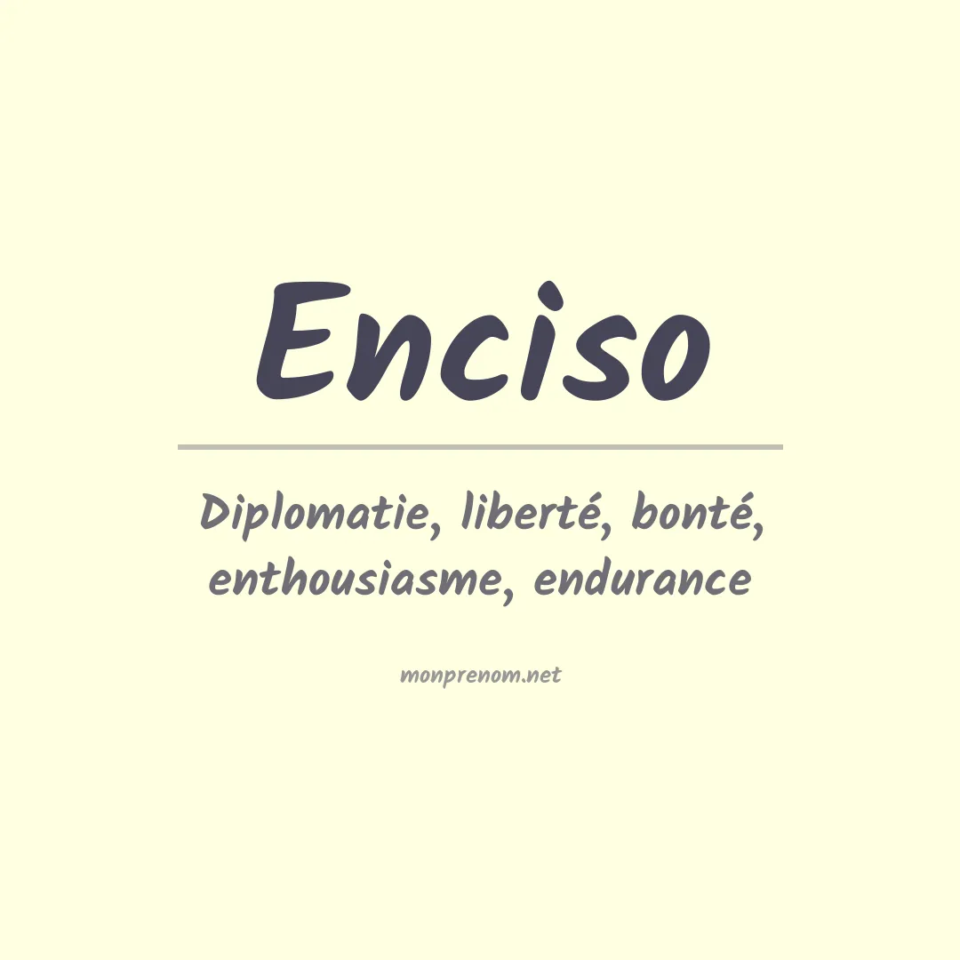 Prénom Enciso
