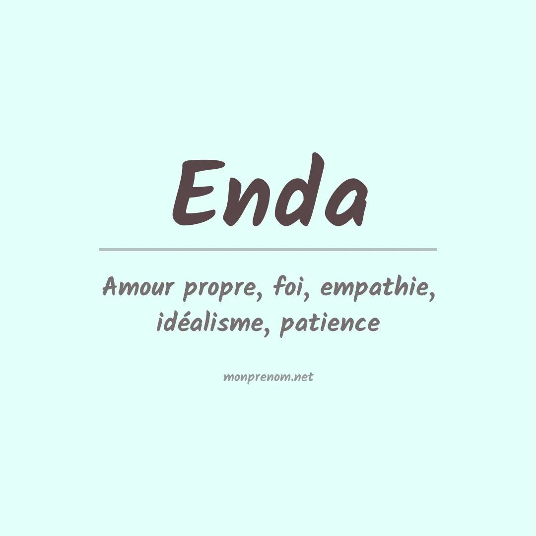 Signification du prénom Enda