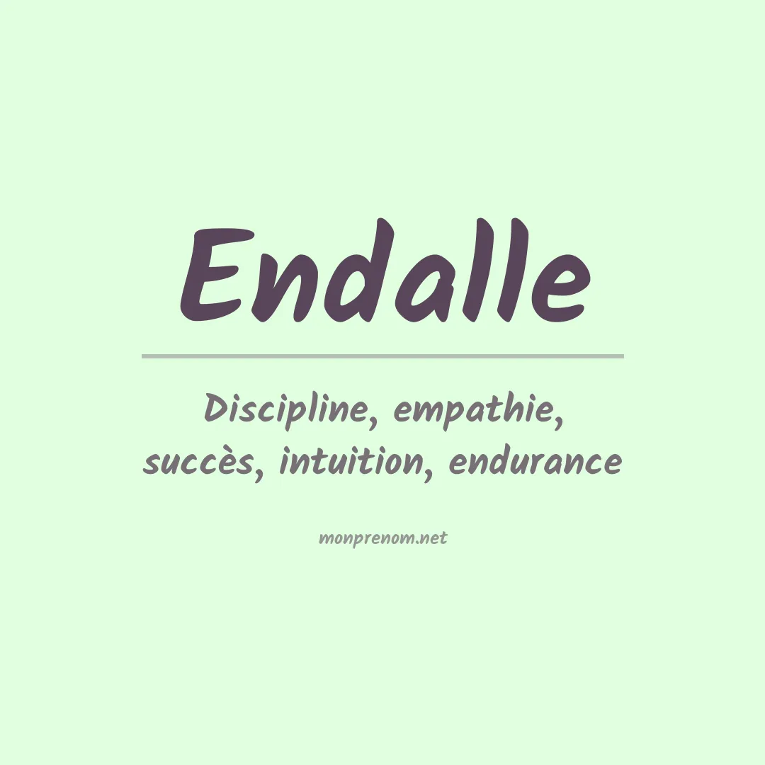 Prénom Endalle