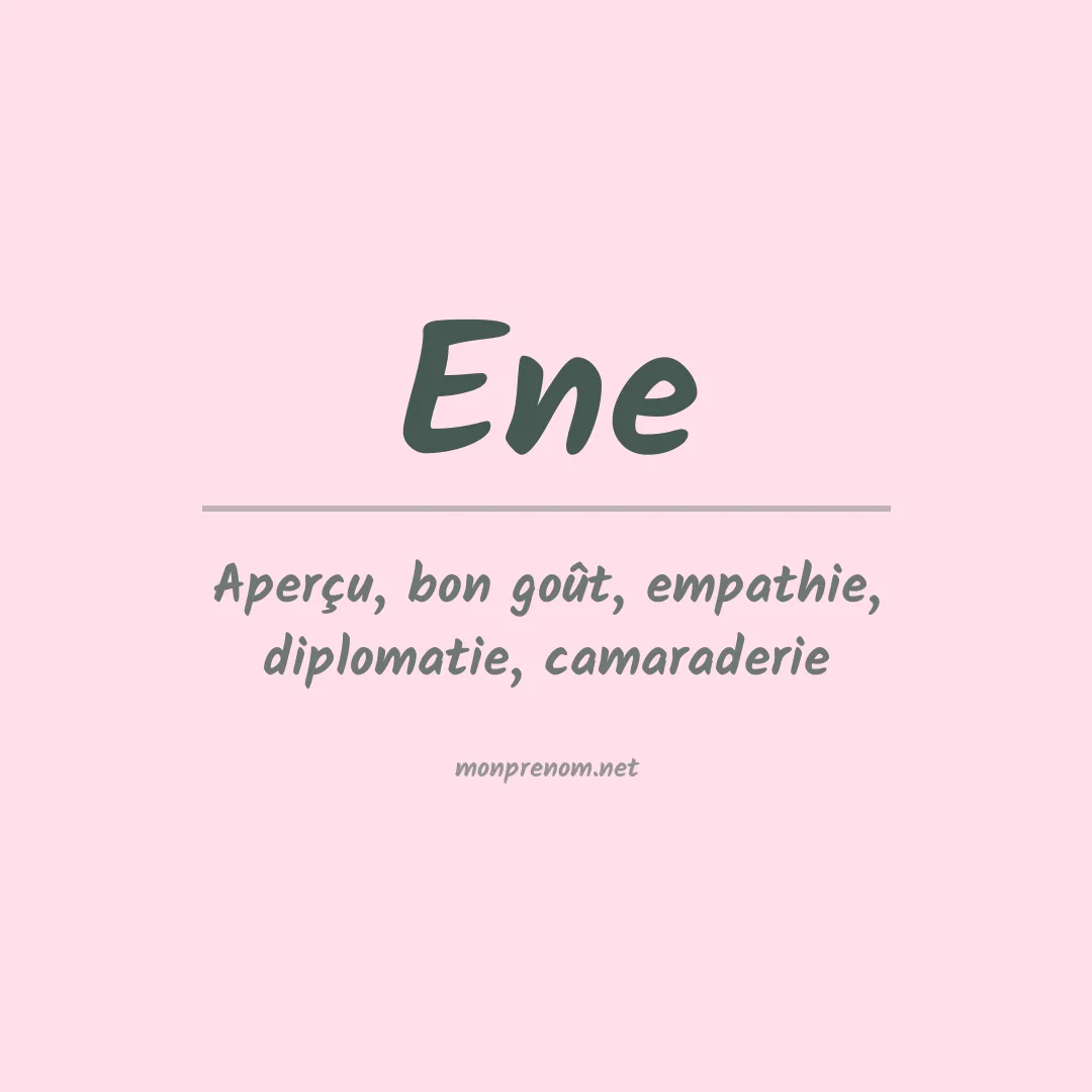 Prénom Ene