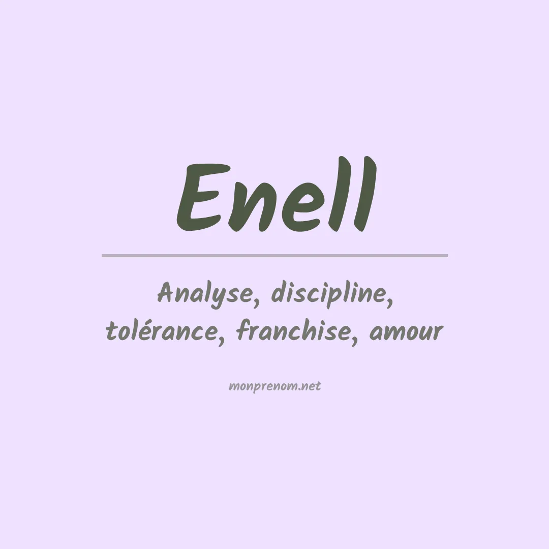 Signification du prénom Enell