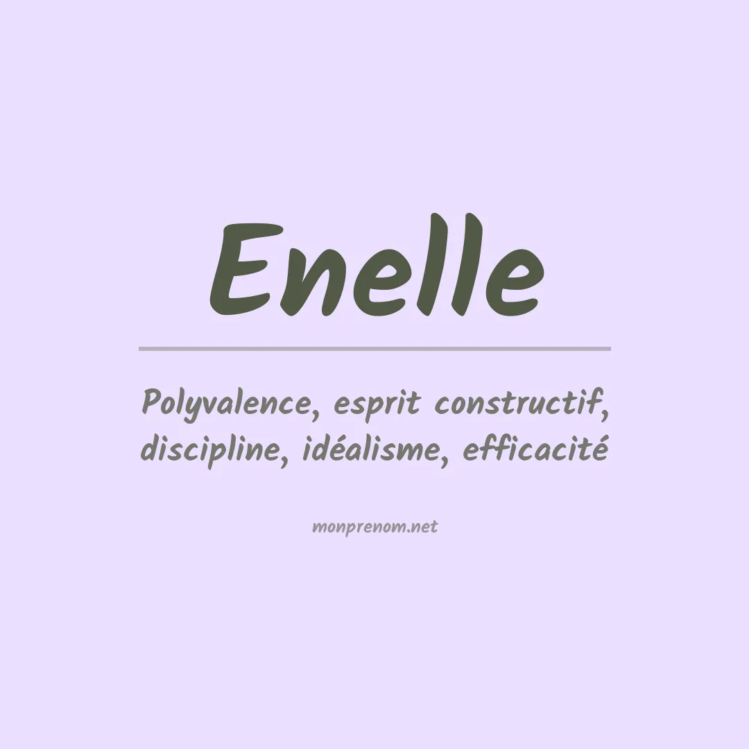 Signification du prénom Enelle