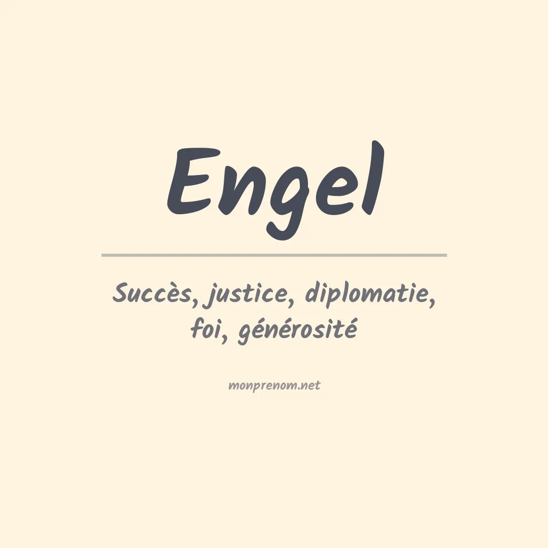 Prénom Engel
