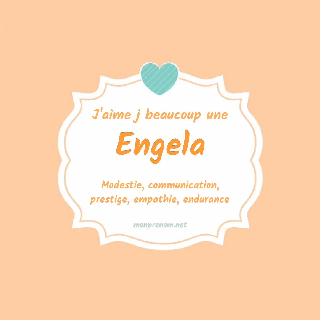 J'aime beaucoup Engela