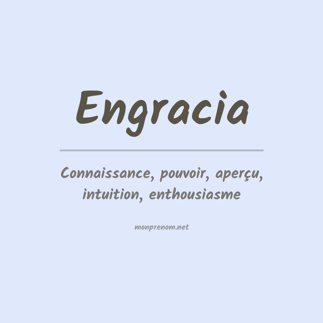 Prénom Engracia