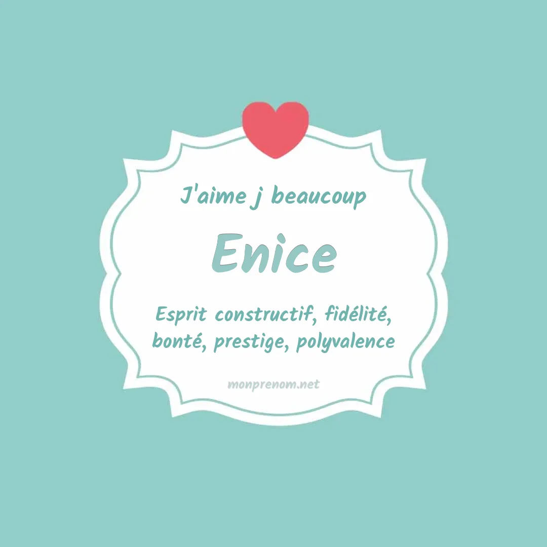 J'aime beaucoup Enice