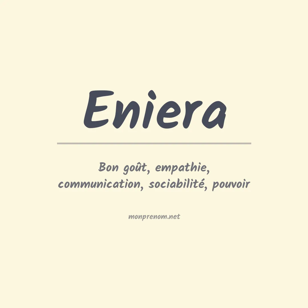 Signification du prénom Eniera