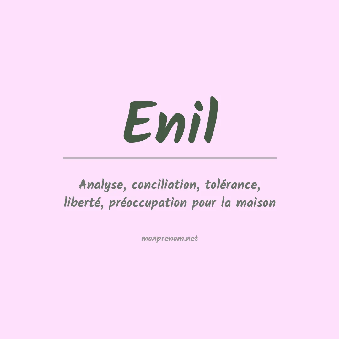 Prénom Enil