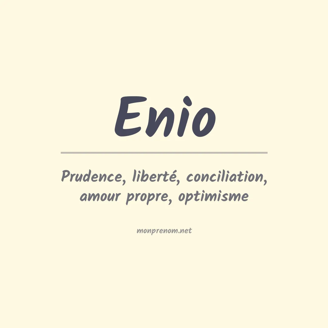 Prénom Enio
