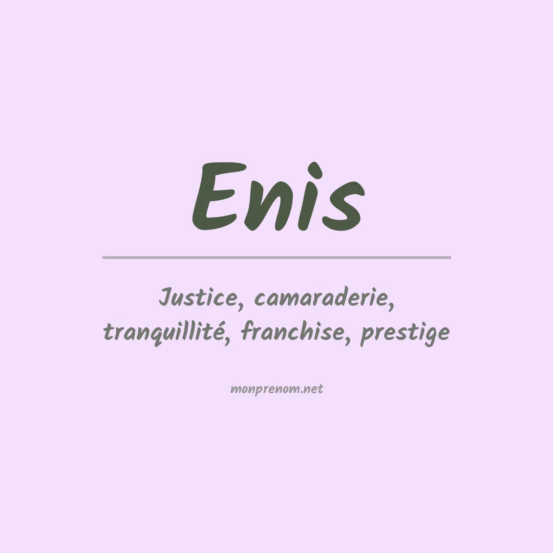 Prénom Enis