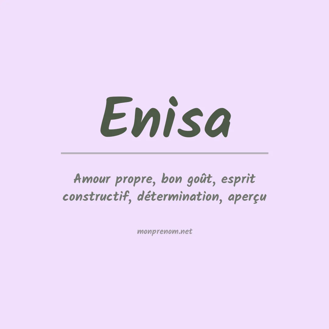 Prénom Enisa