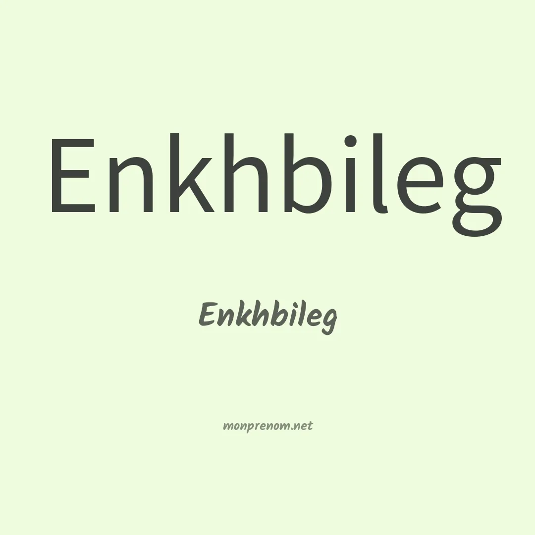 Enkhbileg en chinois