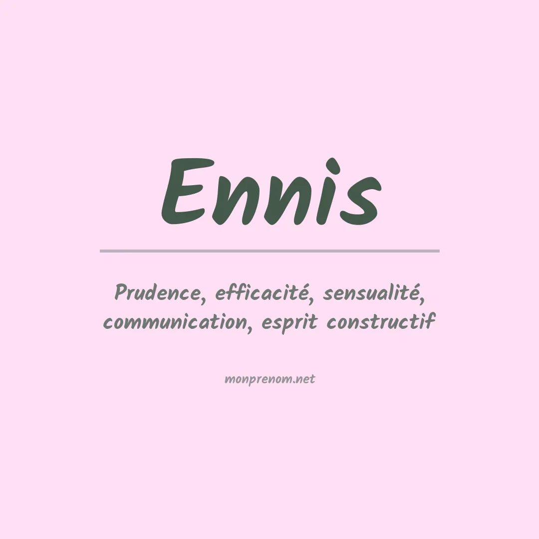 Prénom Ennis