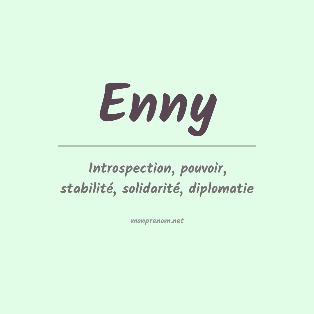 Prénom Enny