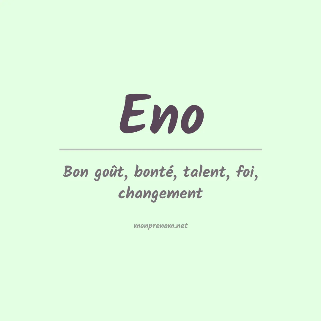 Prénom Eno