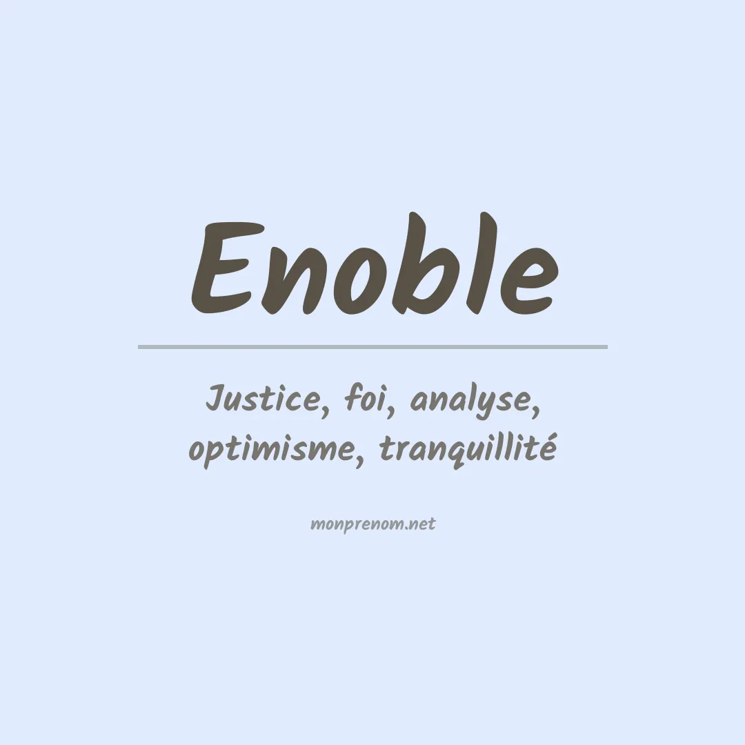 Prénom Enoble