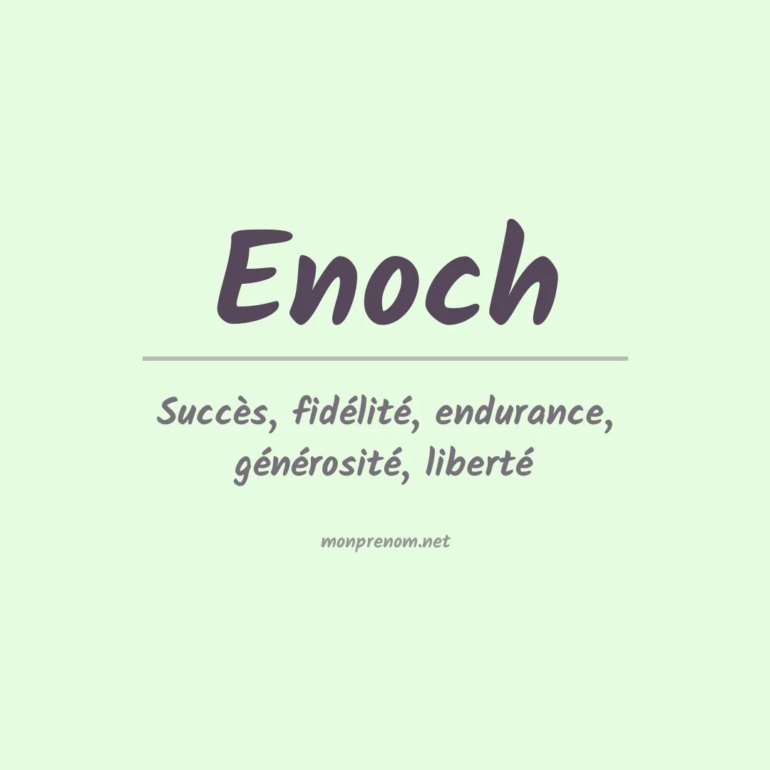 Prénom Enoch