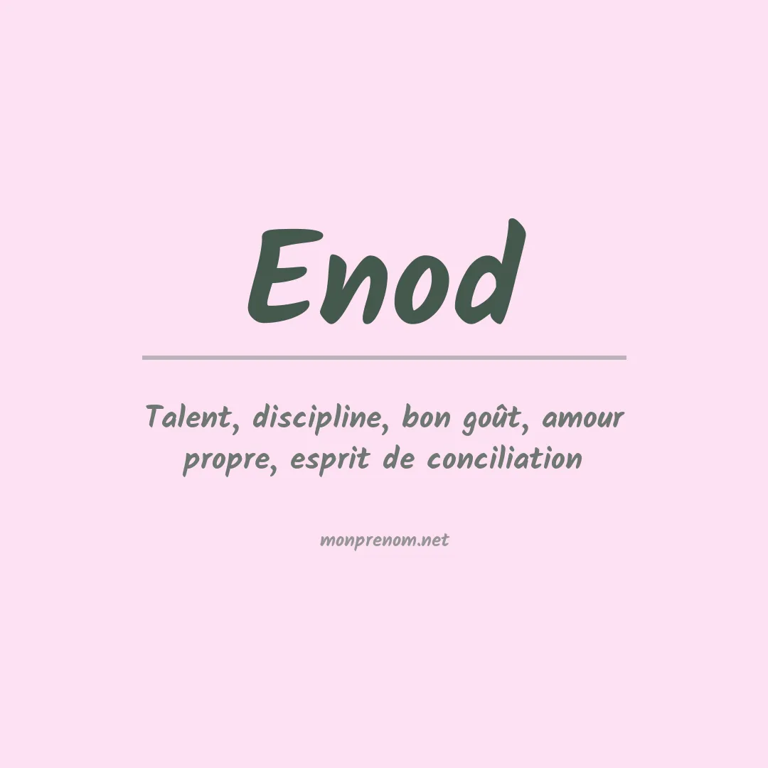 Signification du prénom Enod