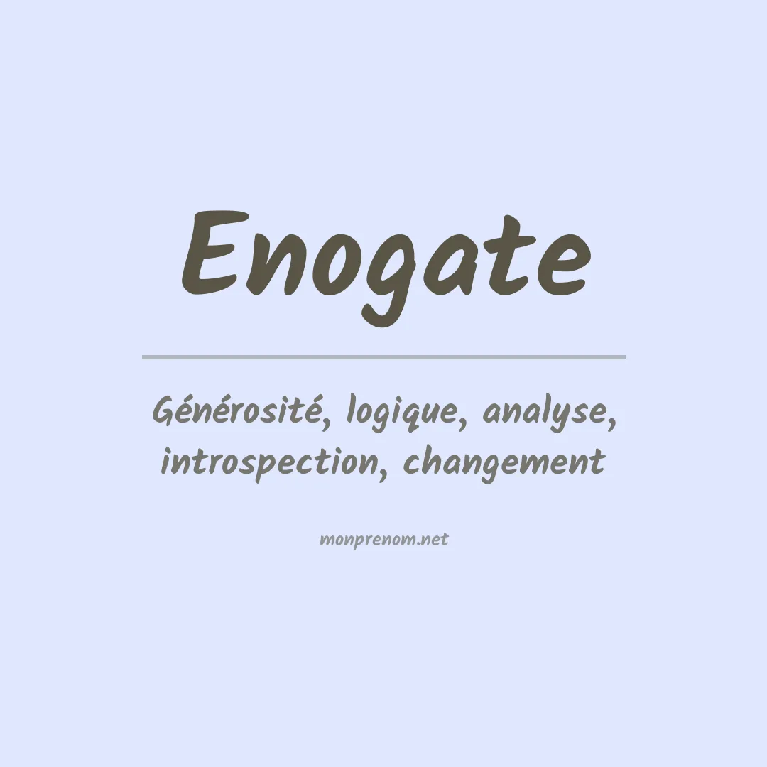Prénom Enogate
