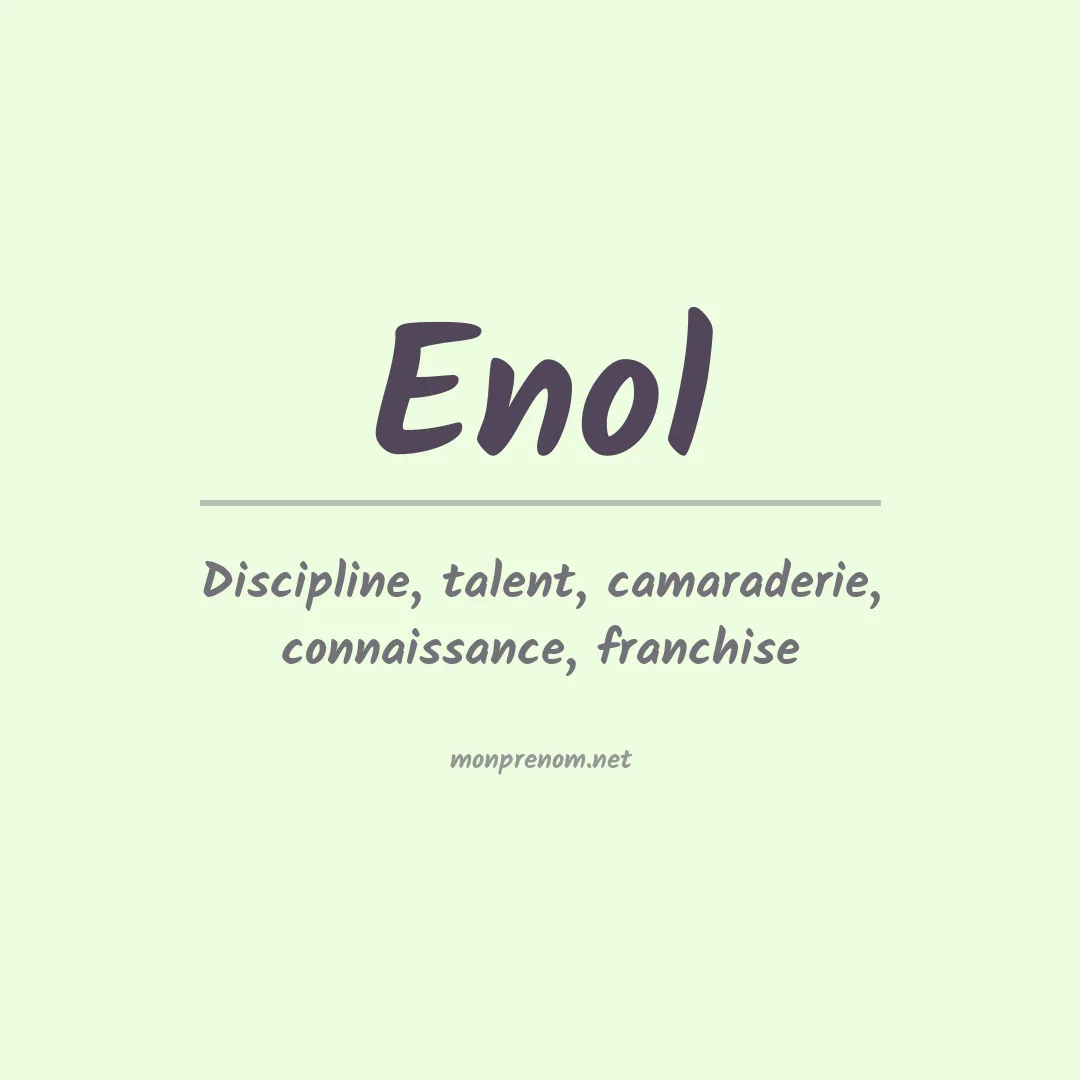 Signification du prénom Enol