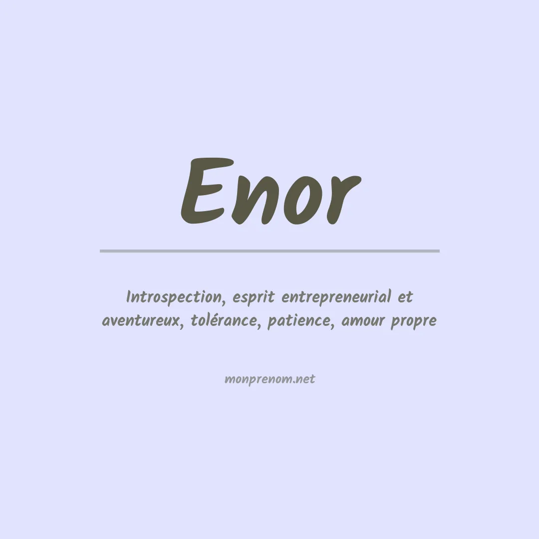 Prénom Enor