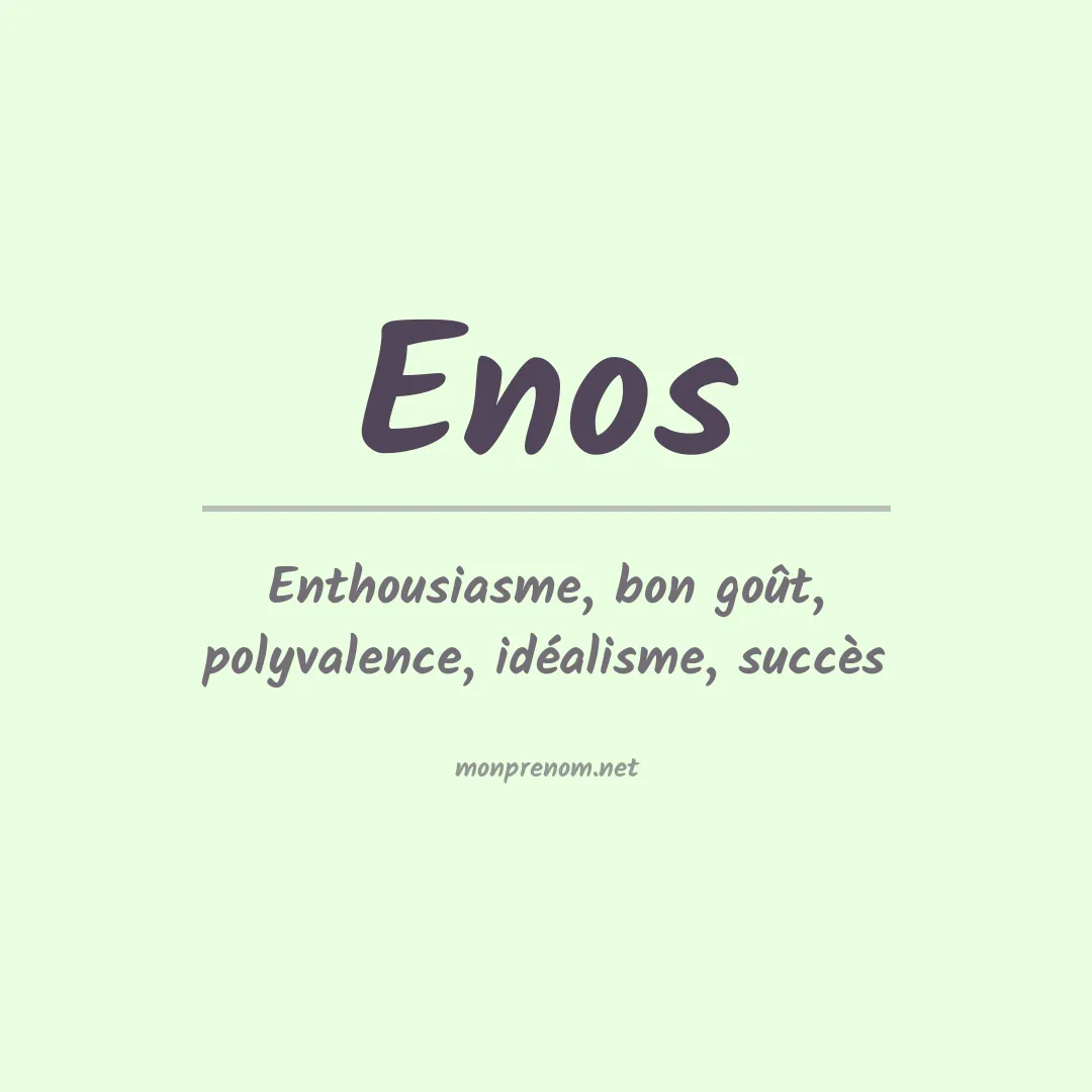 Prénom Enos