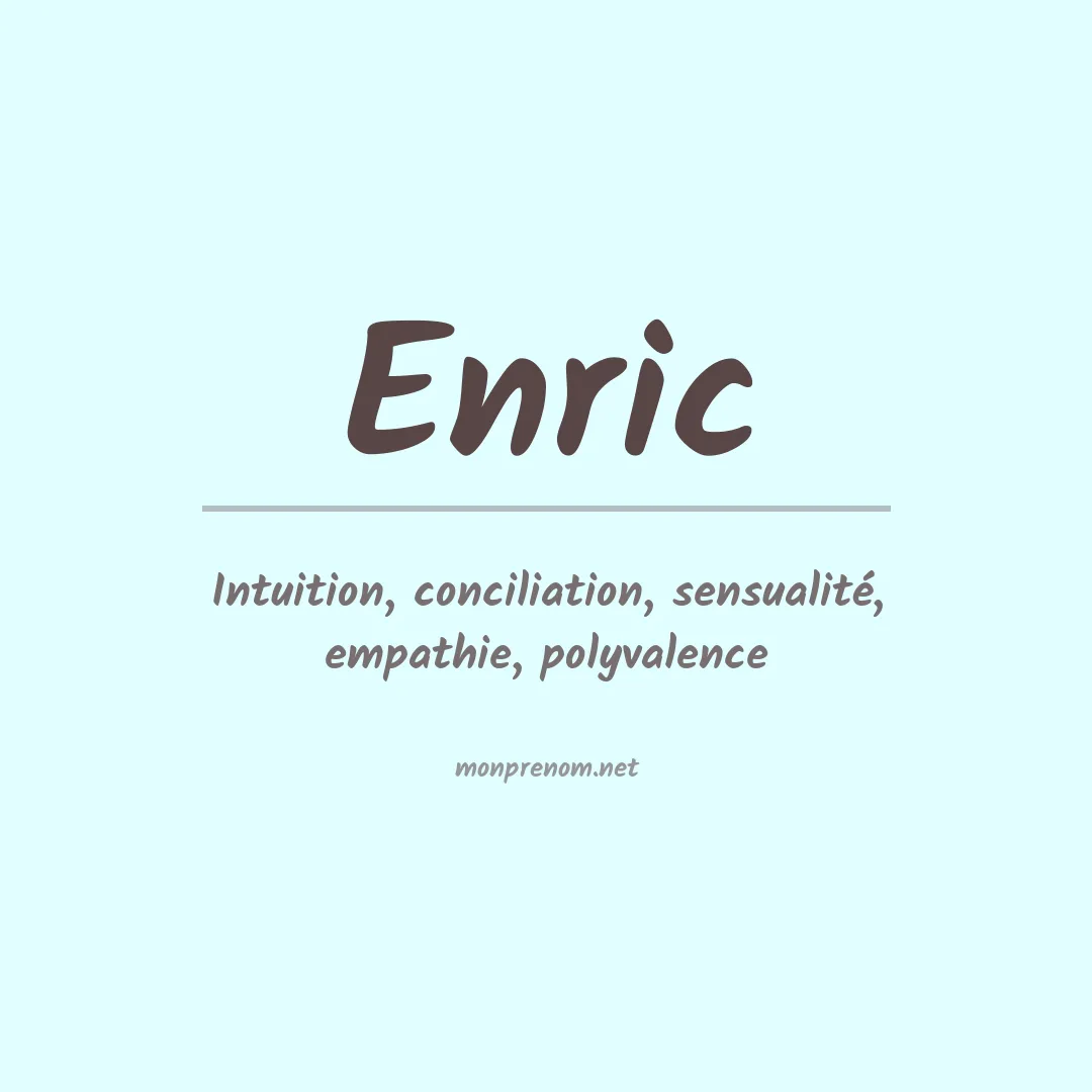 Signification du prénom Enric