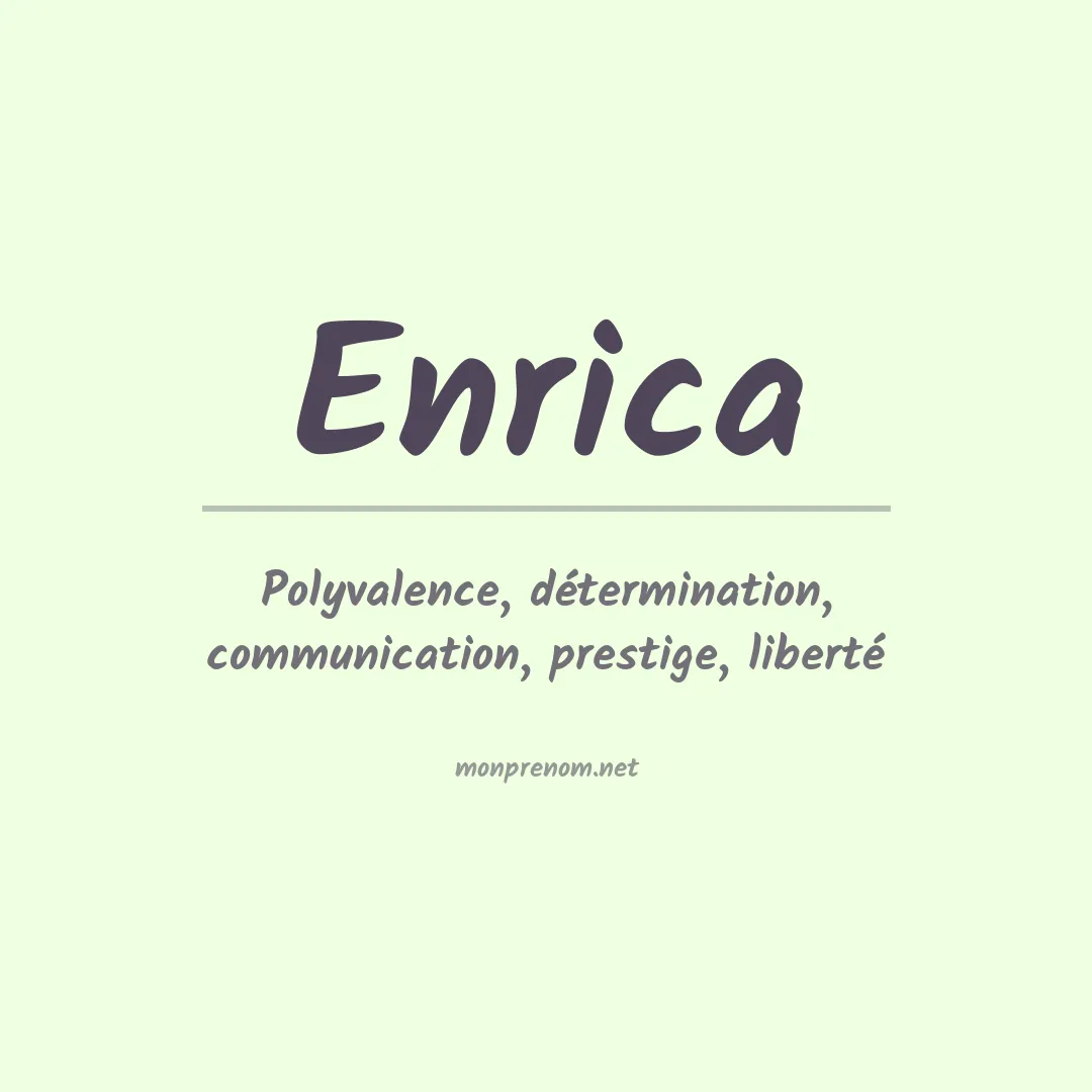 Signification du prénom Enrica