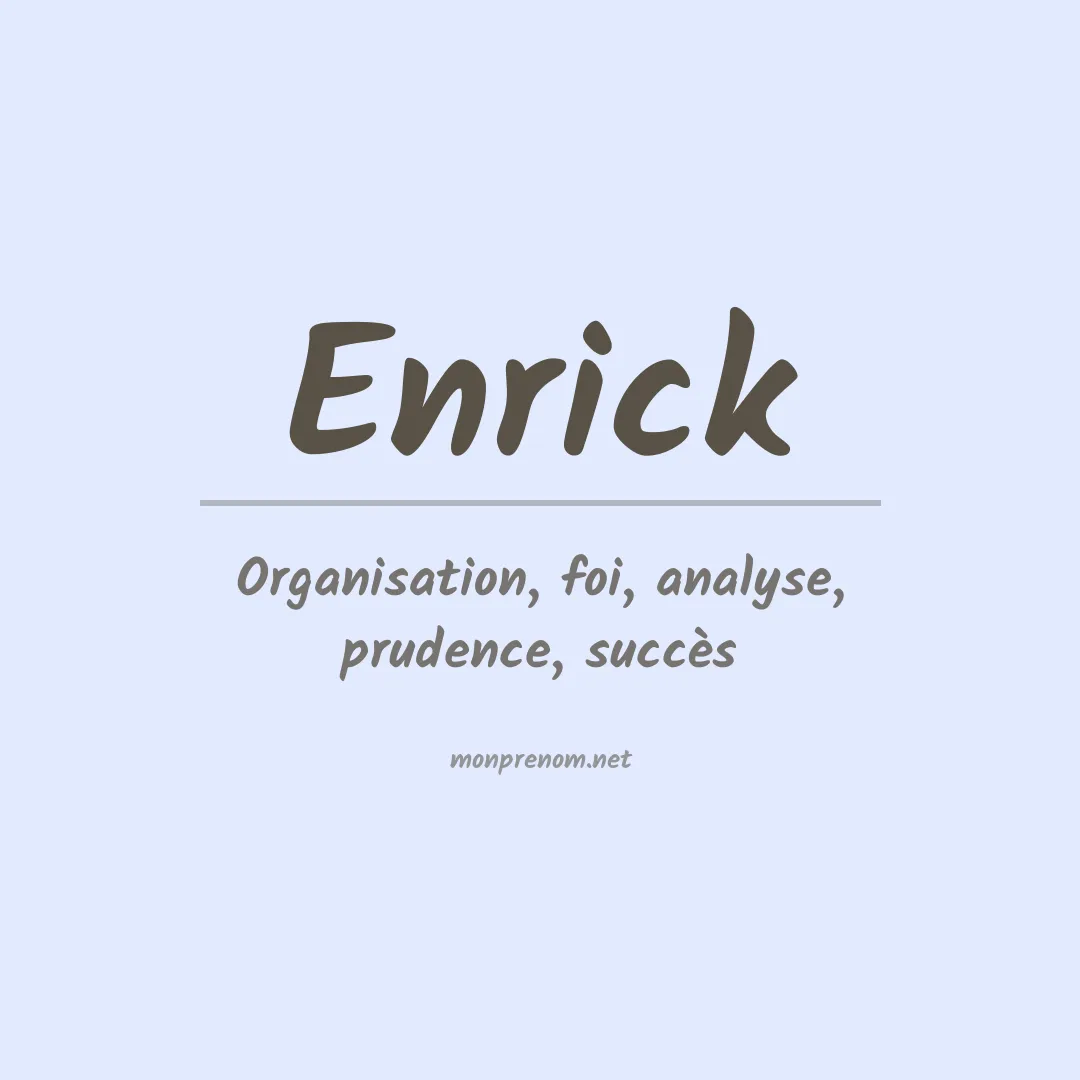 Prénom Enrick