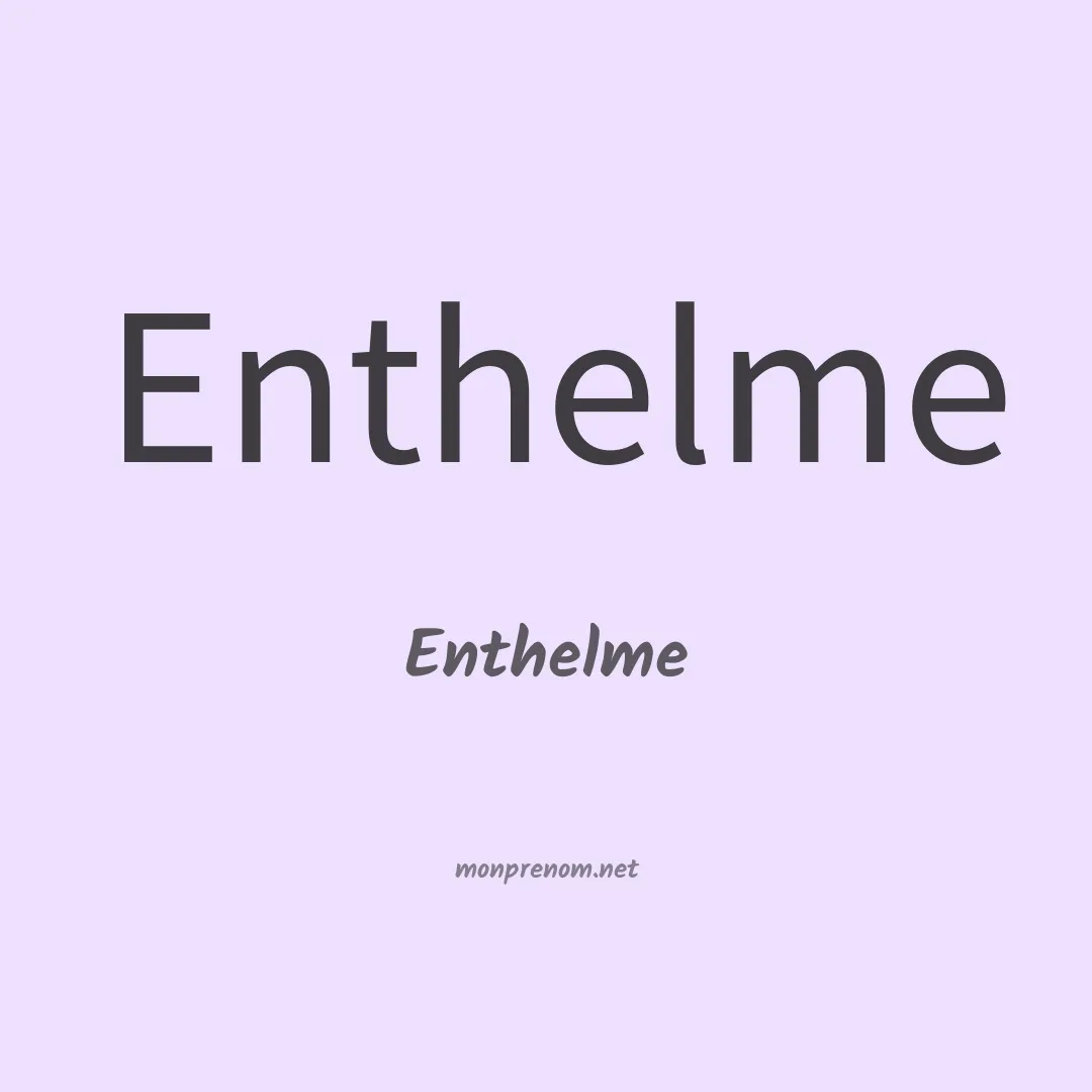 Enthelme en chinois