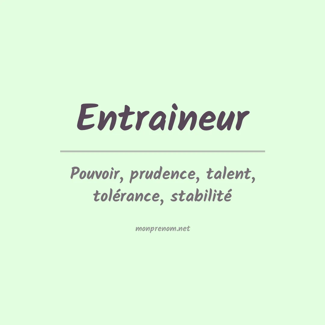 Prénom Entraineur