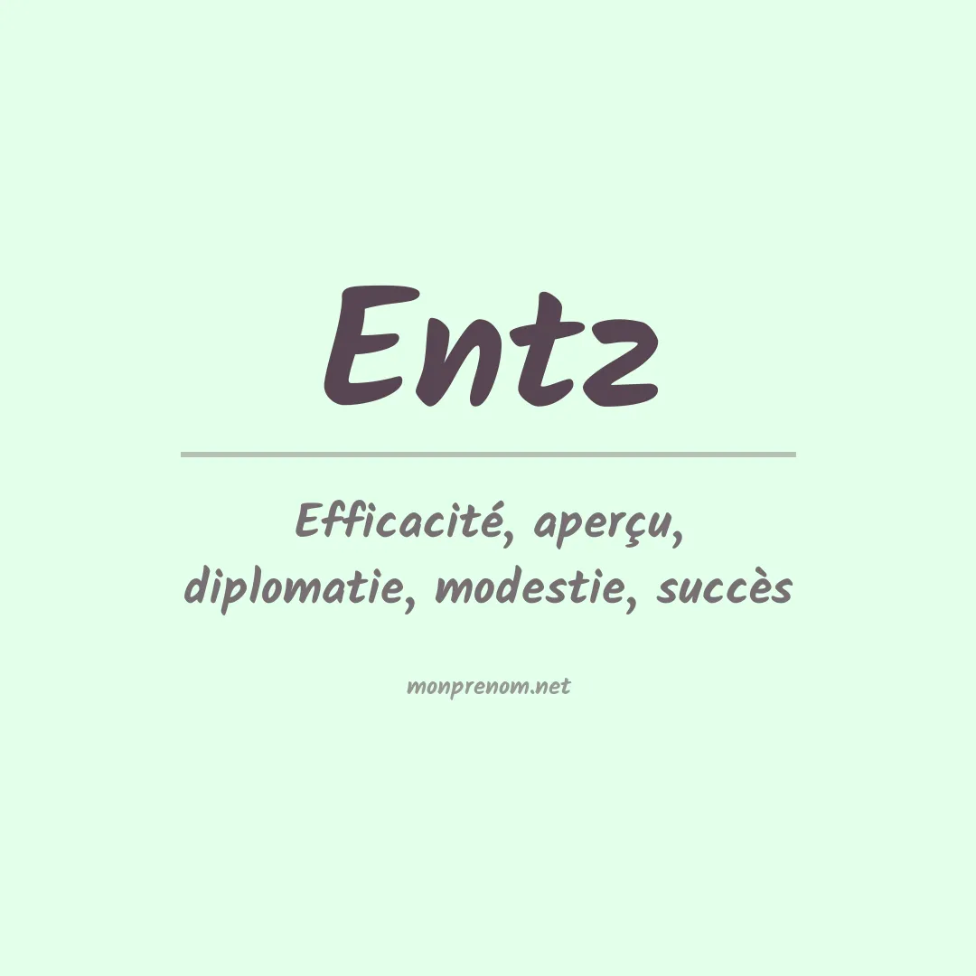Prénom Entz