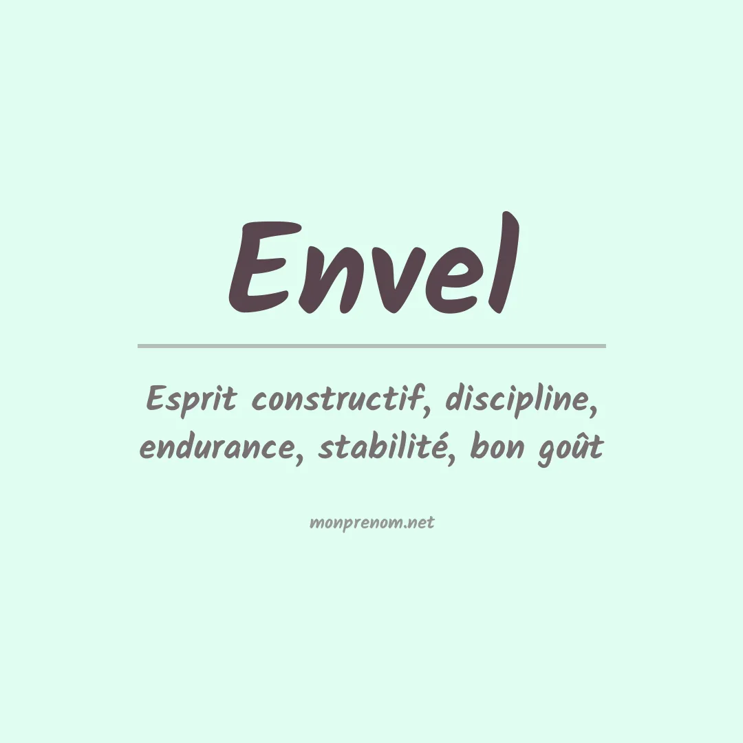 Signification du prénom Envel