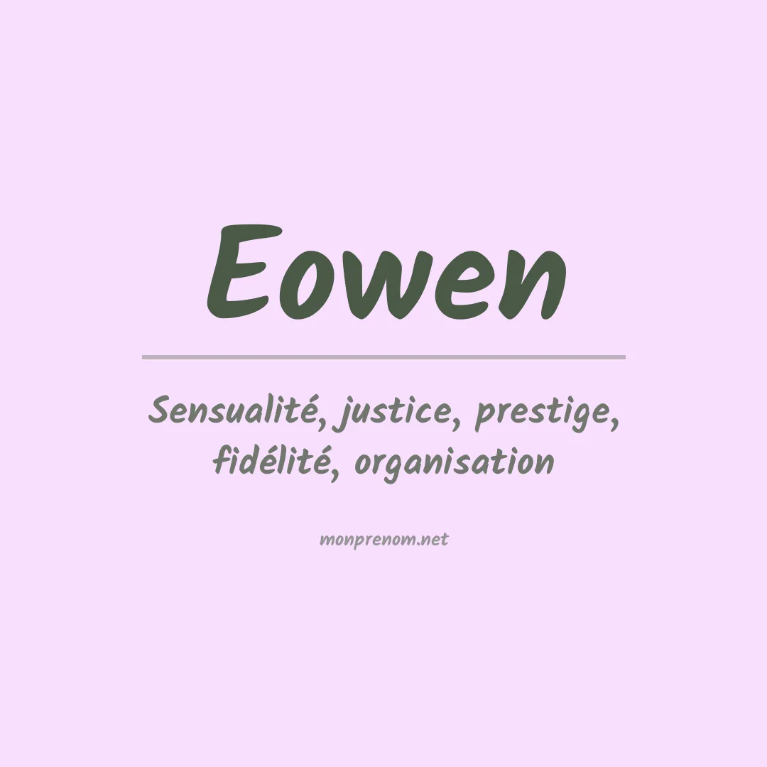 Signification du prénom Eowen