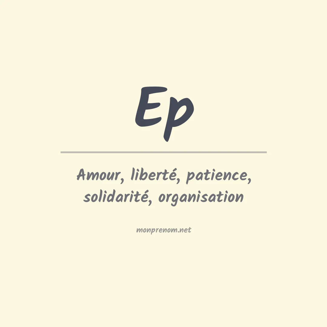 Prénom Ep