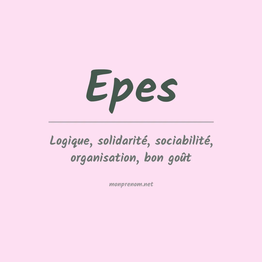 Prénom Epes