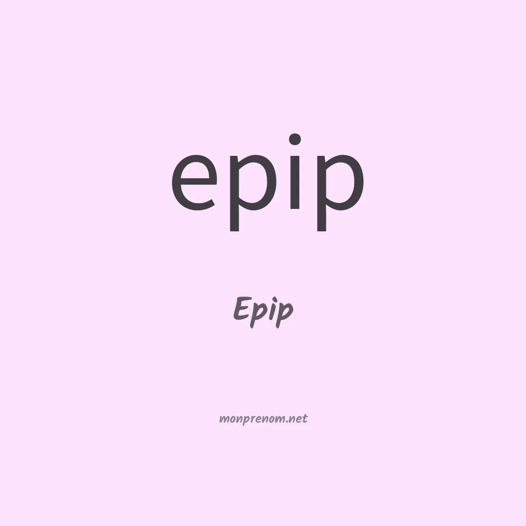 Epip en chinois