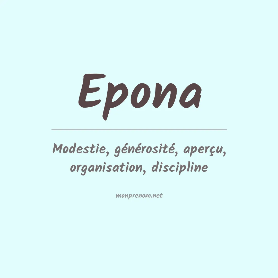 Prénom Epona