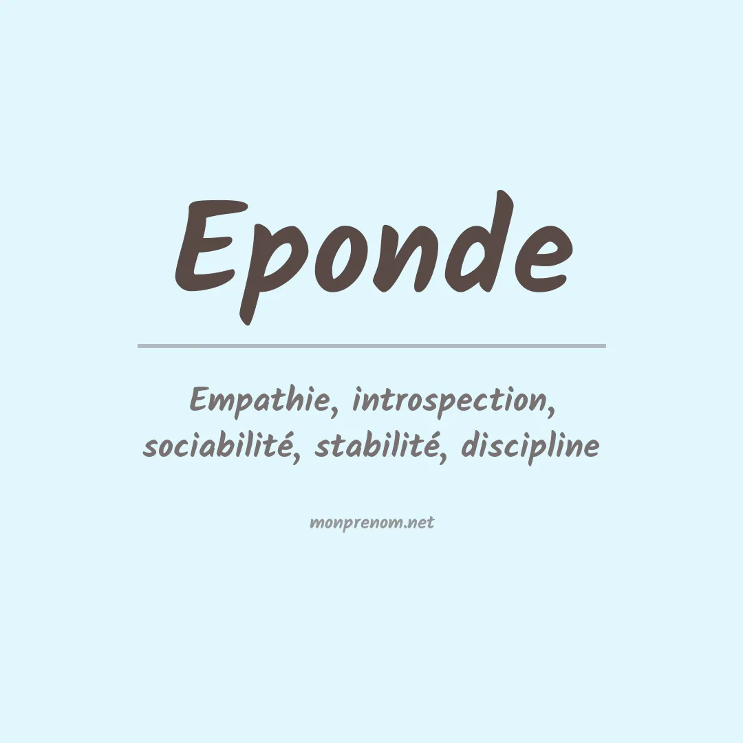 Prénom Eponde