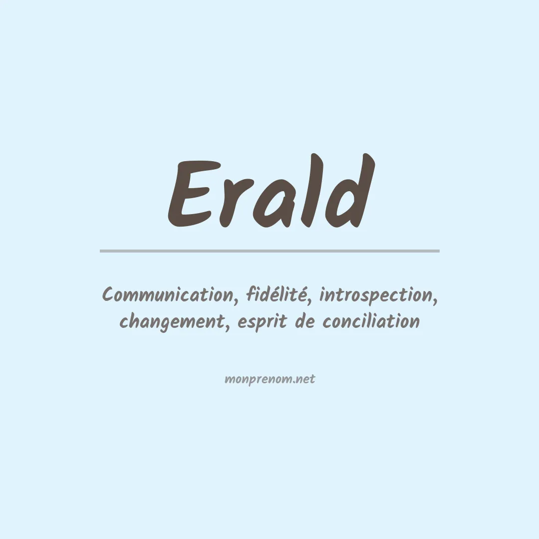 Prénom Erald