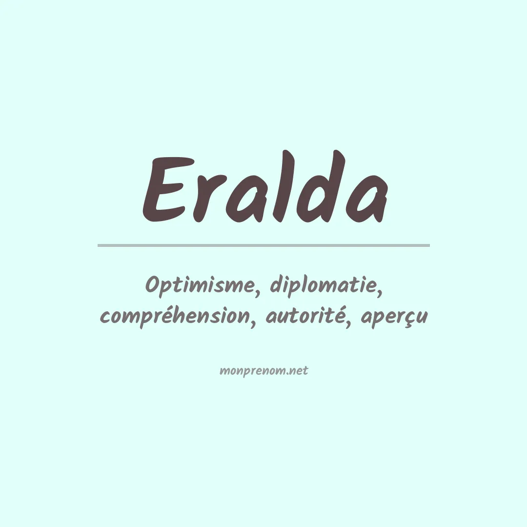 Signification du prénom Eralda