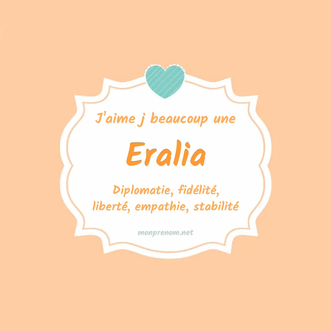 J'aime beaucoup Eralia