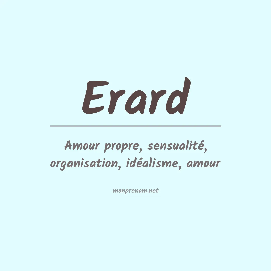Signification du prénom Erard