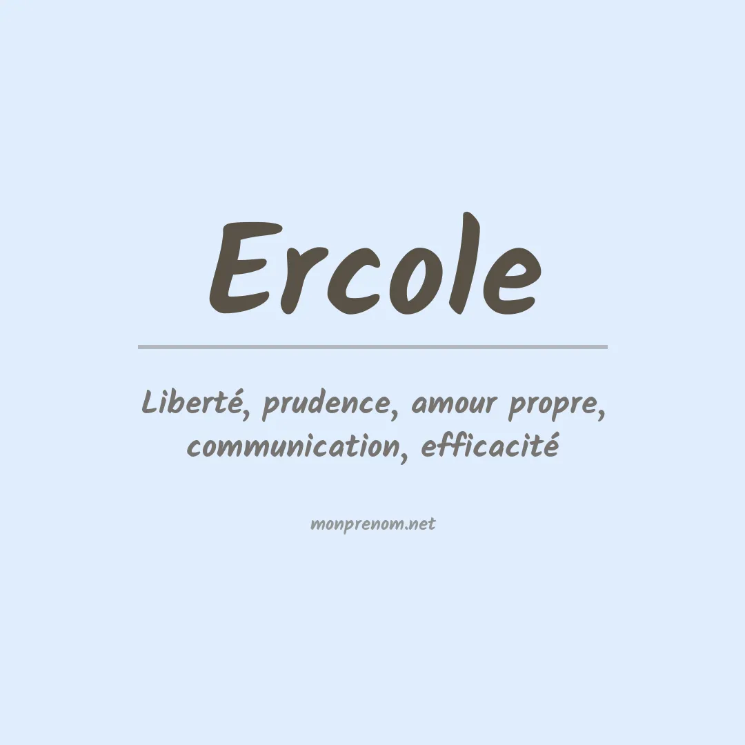 Prénom Ercole