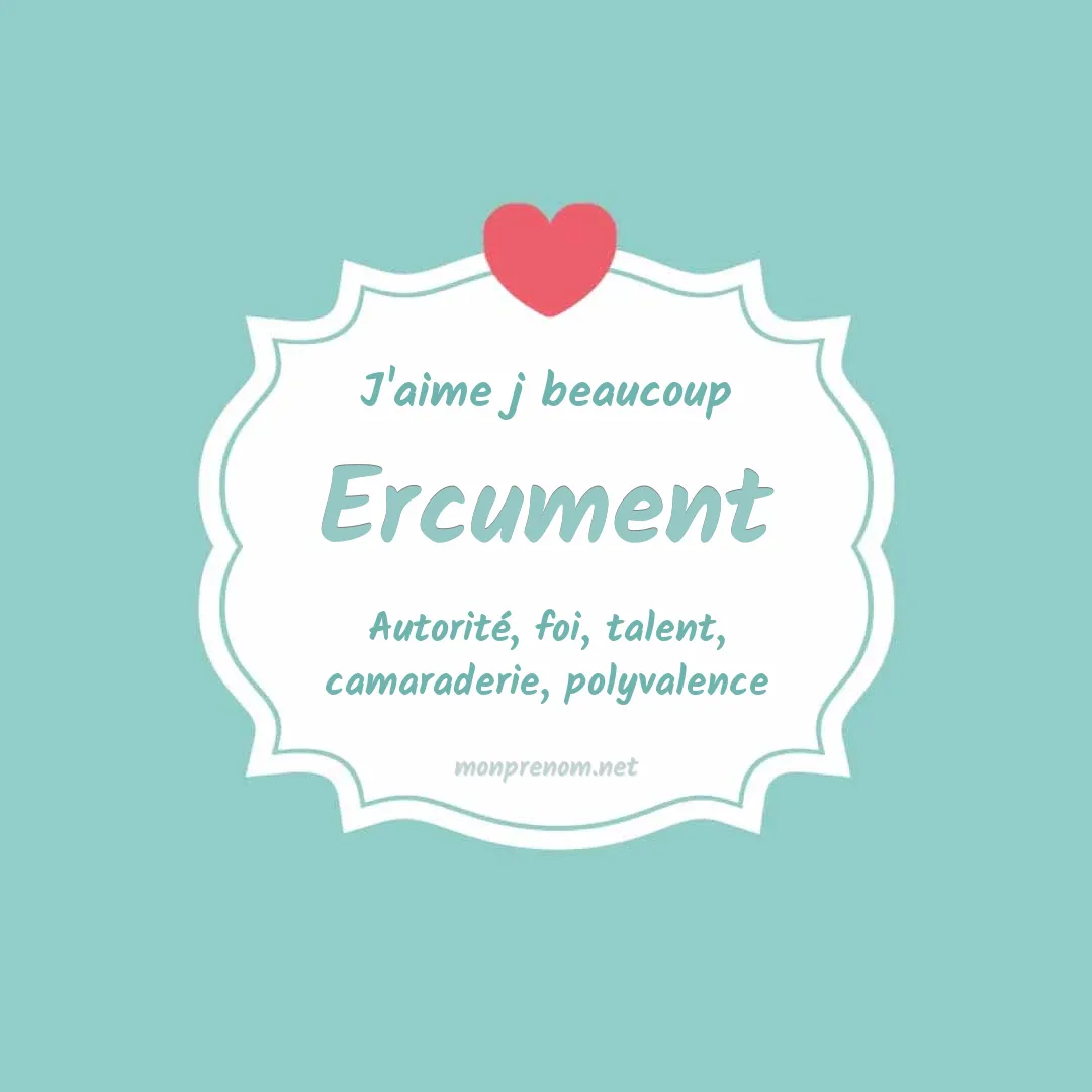 J'aime beaucoup Ercument