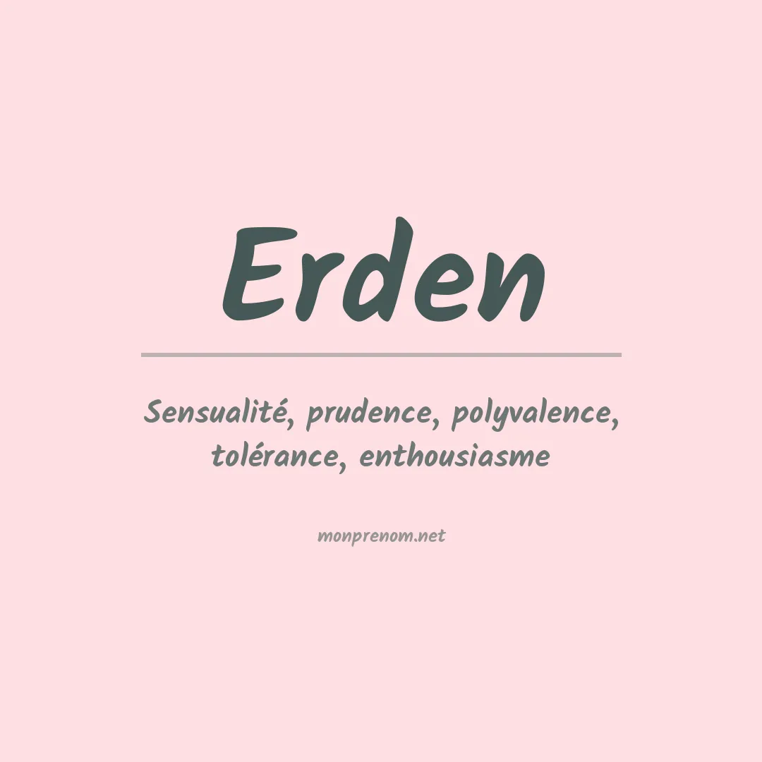 Signification du prénom Erden