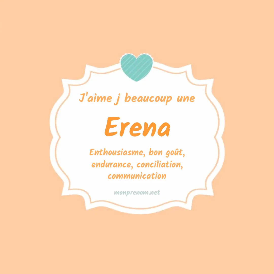 J'aime beaucoup Erena