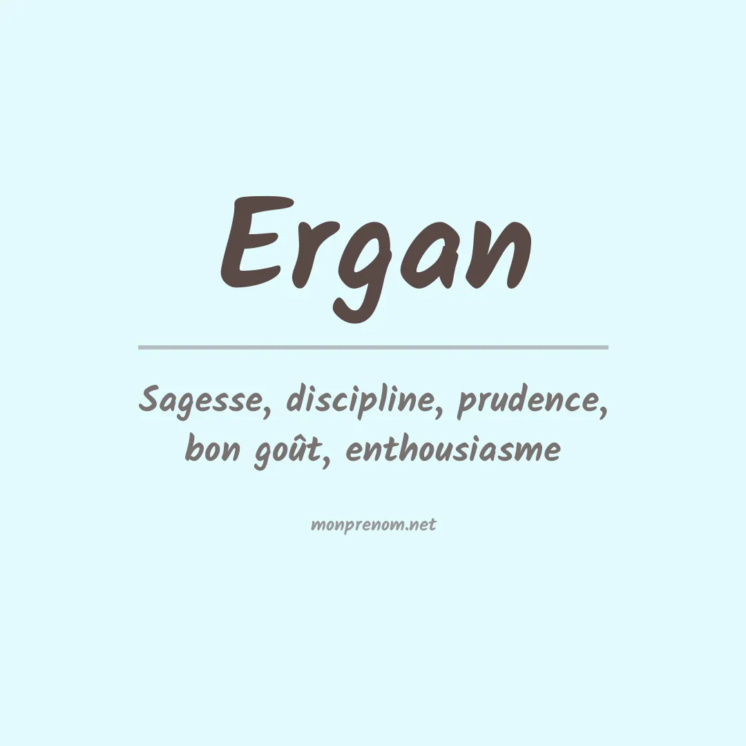 Signification du prénom Ergan