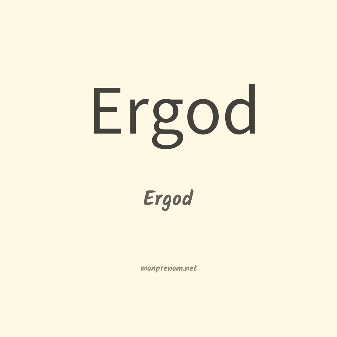 Ergod en chinois